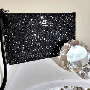 -SOLD- *New* Coach glitter star wristlet